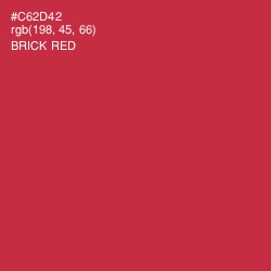 #C62D42 - Brick Red Color Image